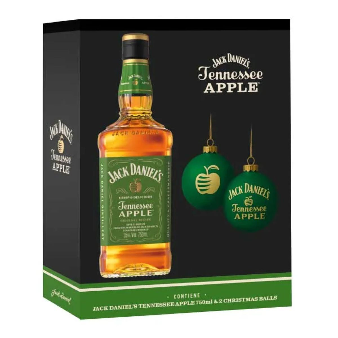 Pack Jack Daniel's Apple 750cc + 2 Esferas de Navidad 1