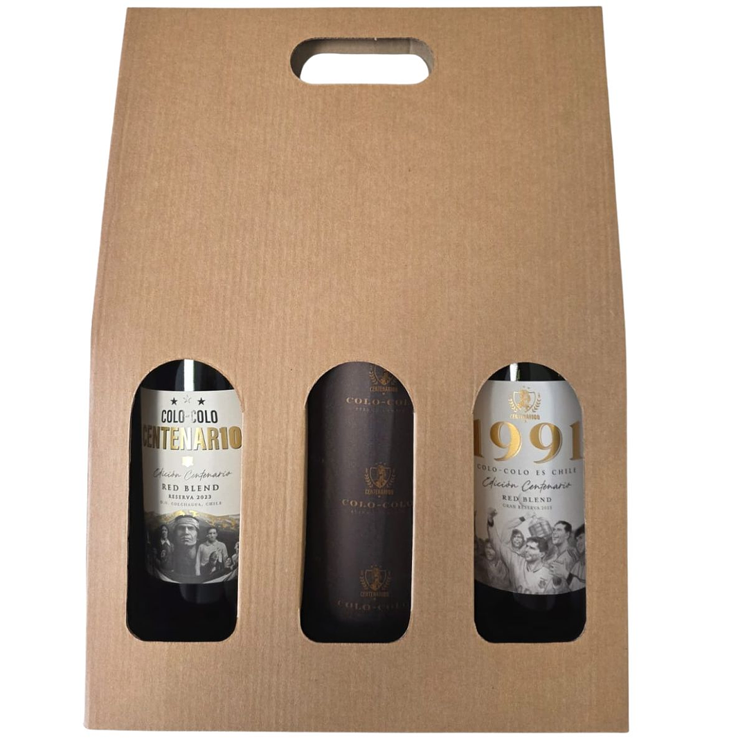 3 Vinos Colo Colo Pack Collection Centenario 1