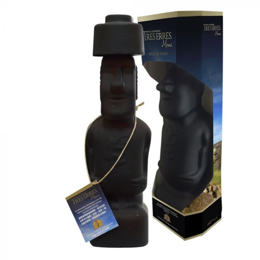 Pisco Moai Tres Erres 40° 750cc 1