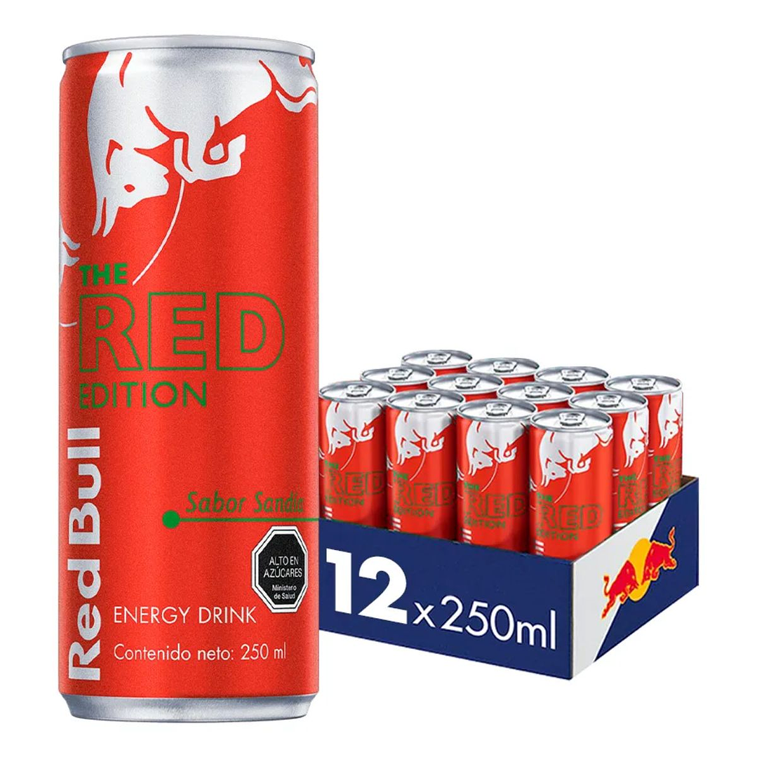 12x Bebida Energética Red Bull Sandía 250cc 1