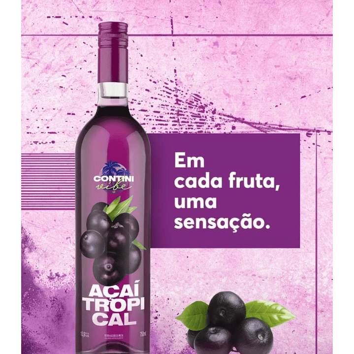 3x Botellas Acai Tropical Contini 2