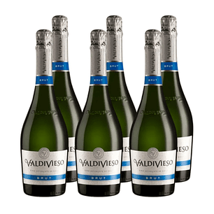 6x Espumantes Valdivieso Brut 750 cc