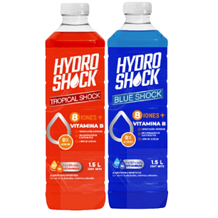 2x Bebida Isotónica Blue Hydro Shock / Tropical Shock 1.5 lts