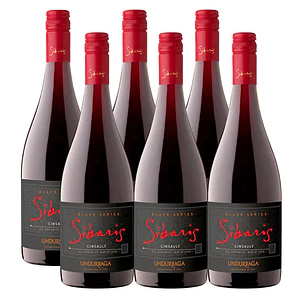 6x Vino Undurraga Sibaris Black Series Cinsault 750cc