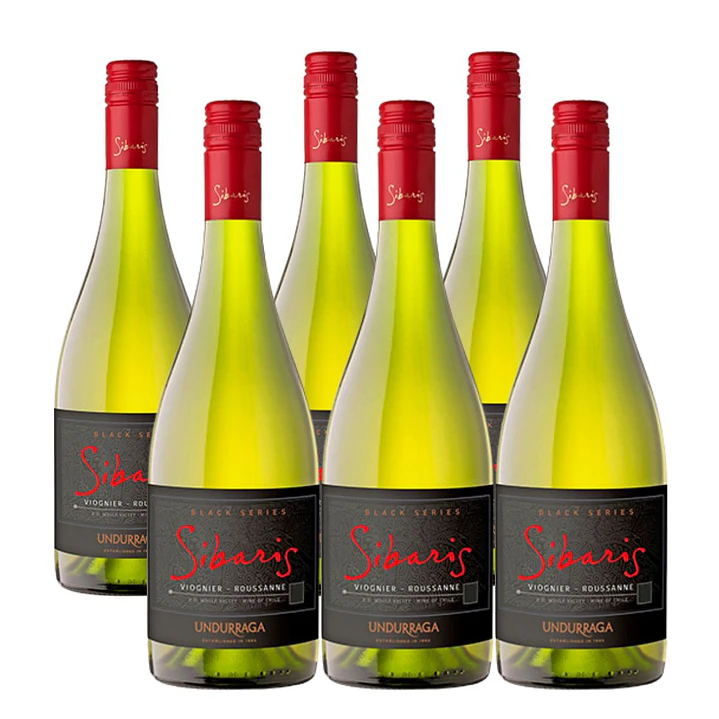 6x Vino Undurraga Sibaris Black Series Viognier-Roussane 1