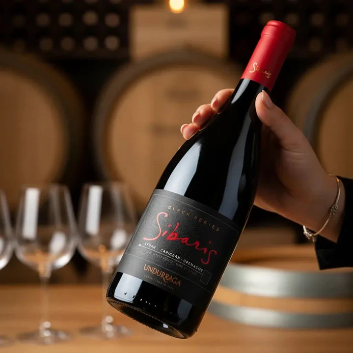 6x Vino Undurraga Sibaris Black Series Syrah Carignan Grenache 750cc 4