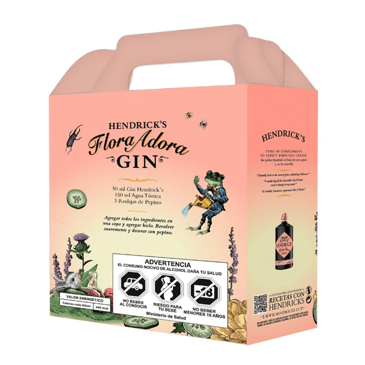 Pack Gin Hendricks Flora 700cc + Copa de Regalo 2