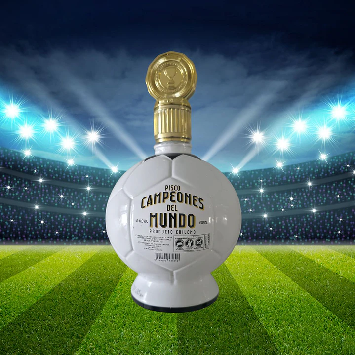 Pisco Campeones del Mundo transparente Doble destilado 700cc 3