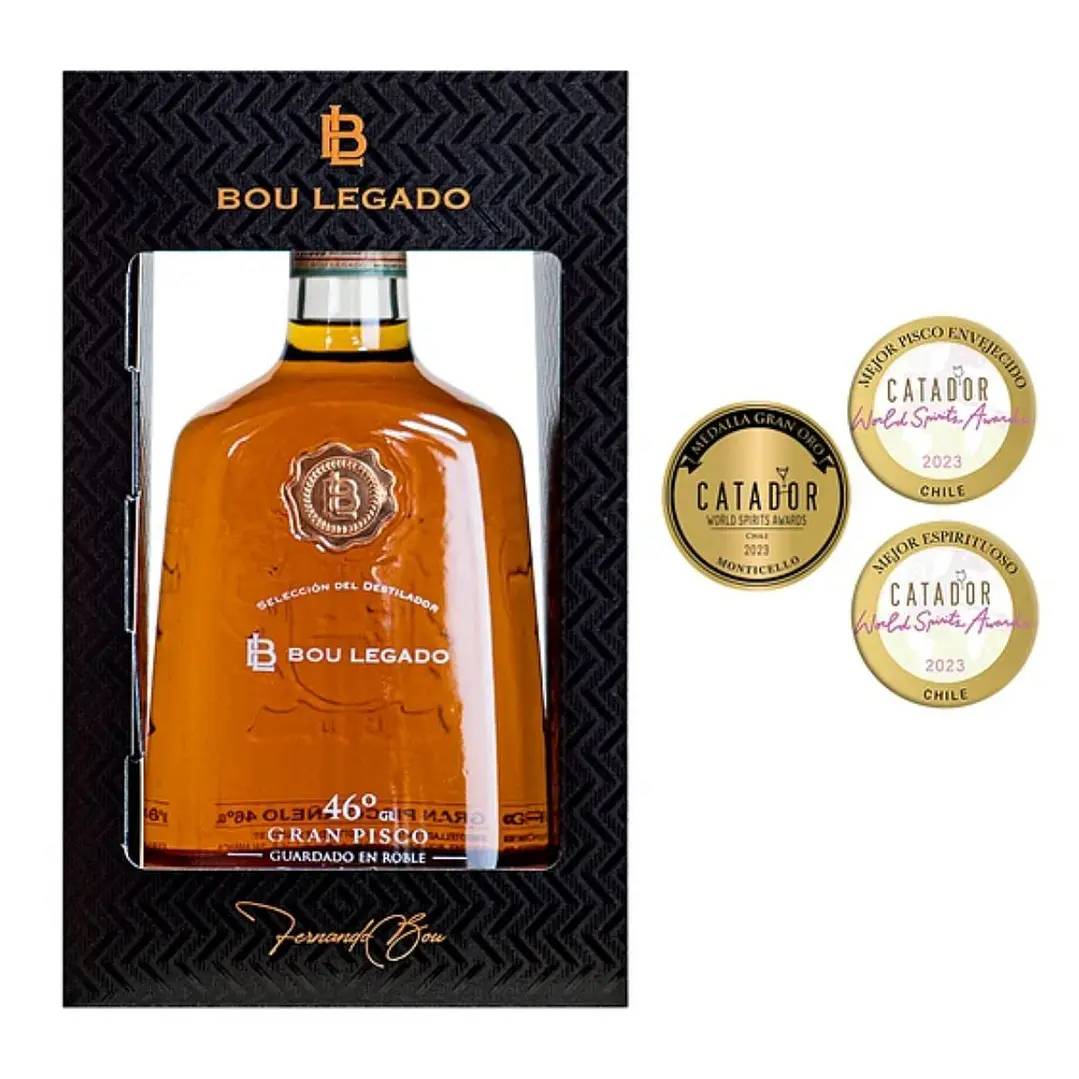 Gran Pisco Bou Legado Selección del destilador 46° premium 1