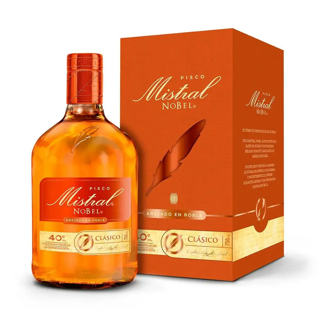 Pisco Mistral Nobel 750cc 40º 1