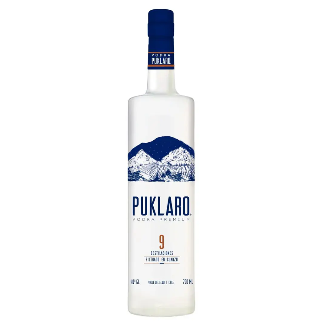 Vodka Puklaro Premium 750cc. + Vaso 4
