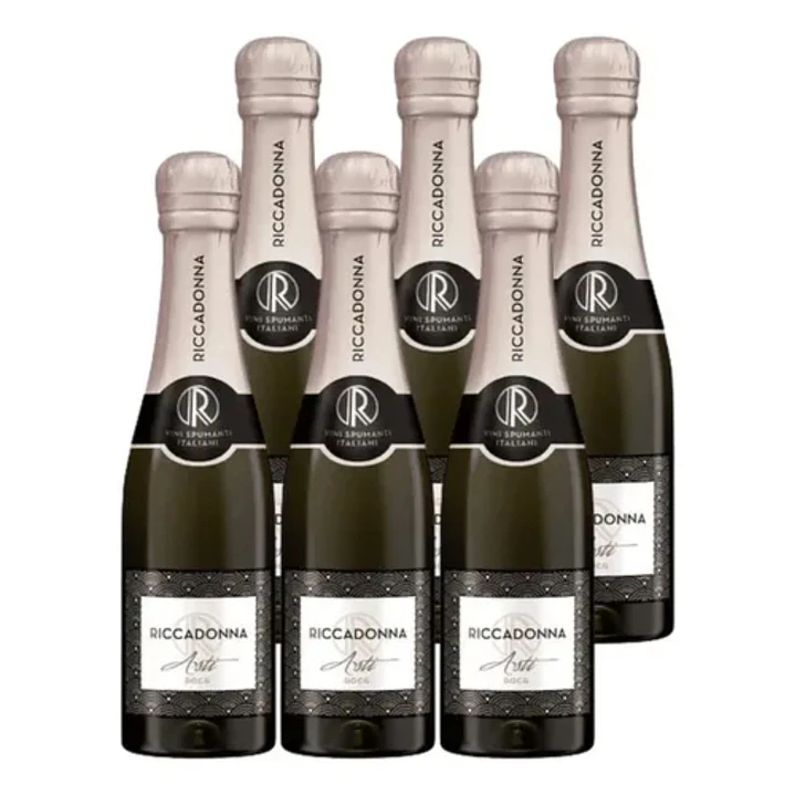 6 Espumantes Riccadonnas Asti 200 Ml 1