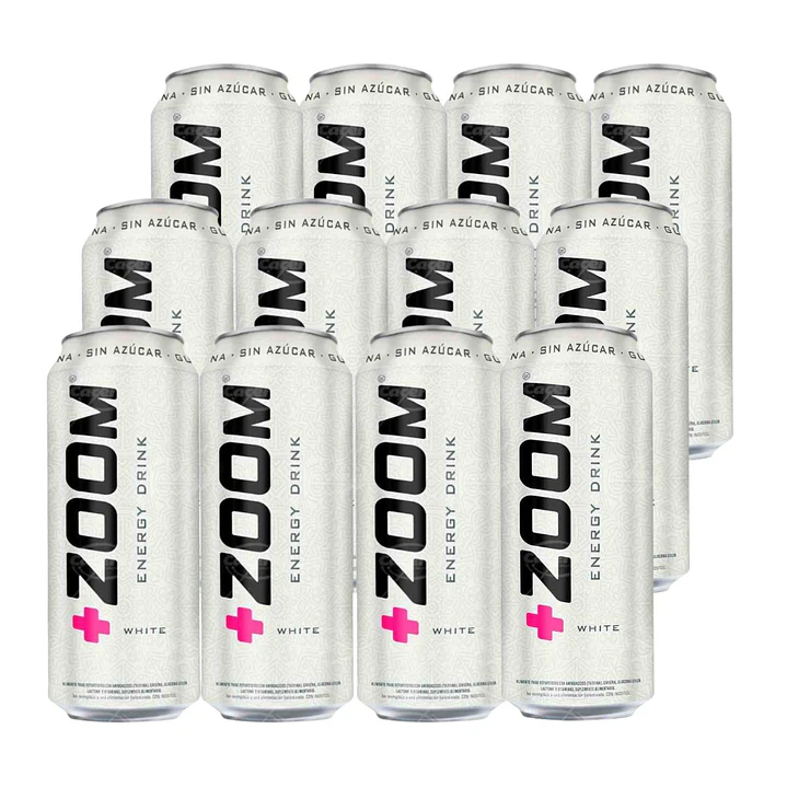 12 Latas Energética +zoom Sin Azúcar 473ml 1