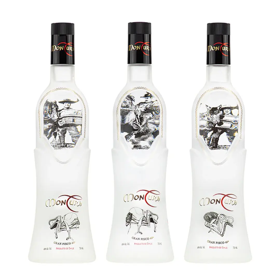 Trilogía Gran Pisco Montura 46° – Huaso-Huasa-Rampante Edición Limitada Premium (3 x 750ml) 1
