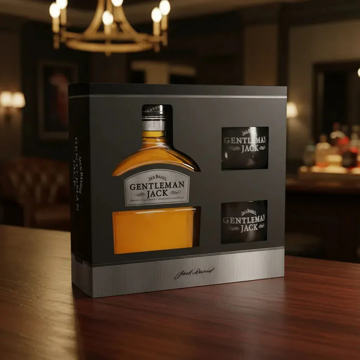 Pack Gentleman Jack 750cc + 2 Vasos Exclusivos - Regalo Ideal 4