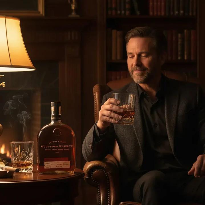 Pack Whisky Woodford Reserve 750cc + Vaso Whisky 4