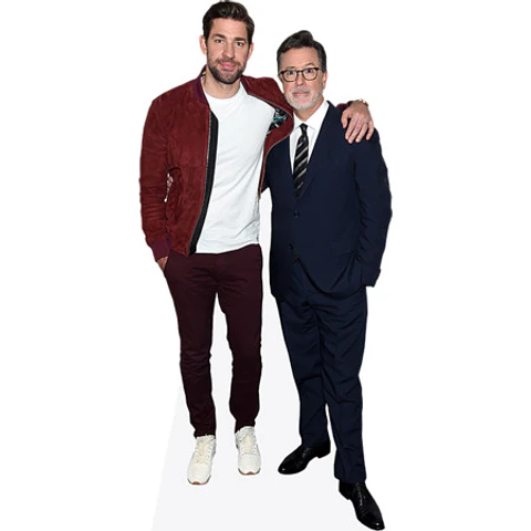 John Krasinski And Stephen Colbert
