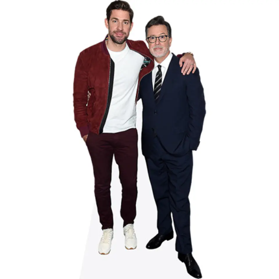 John Krasinski And Stephen Colbert 1
