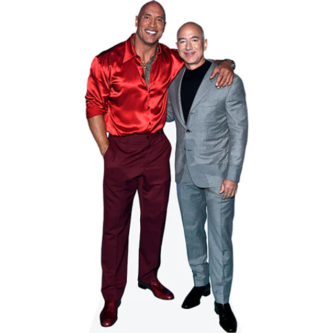 Dwayne Johnson And Jeff Bezos