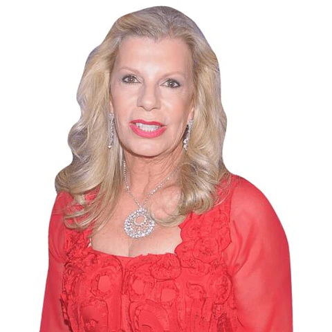 Yasmin Aga Khan (Red Dress)