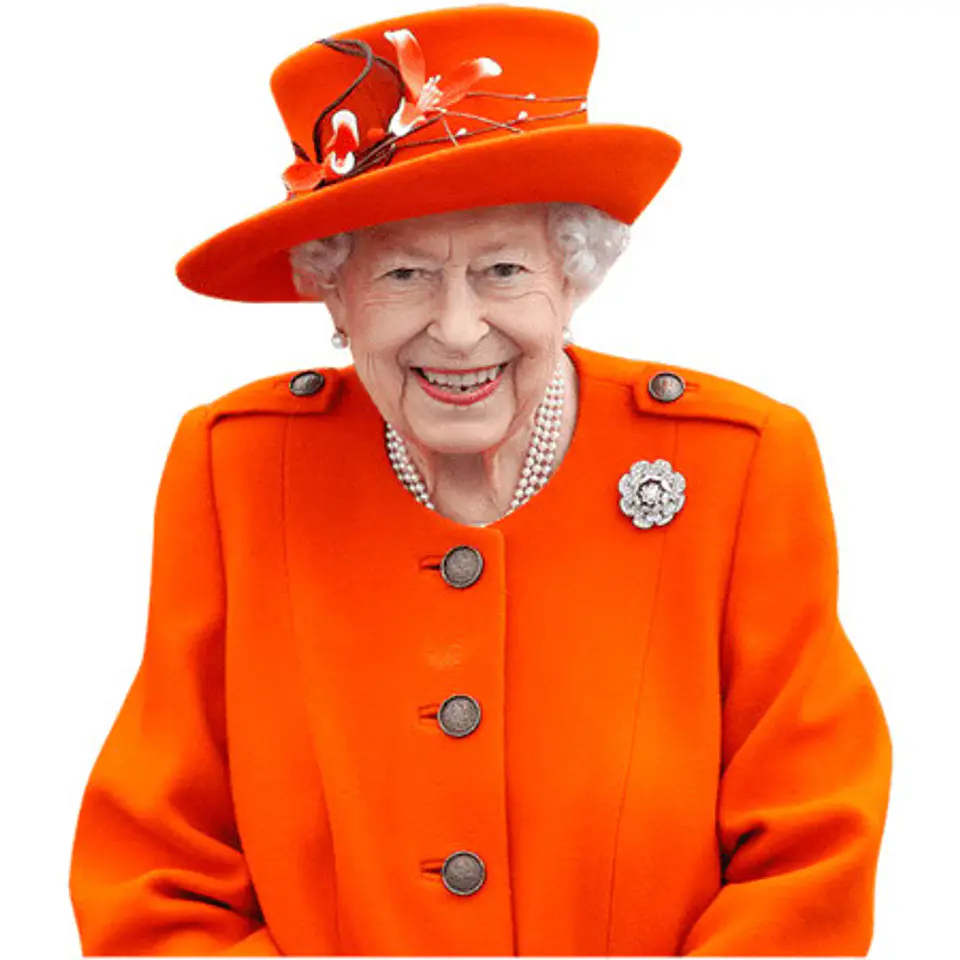HRH The Queen (Orange Outfit) 1