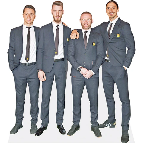 Ander Herrera - David De Gea - Wayne Rooney - Zlatan Ibrahimovic