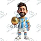 Animada Lionel Messi Argentina - Miniatura 1
