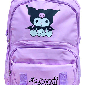 Mochila Kawaii Morada Kuro 22 Litros Seguridad Grafimax