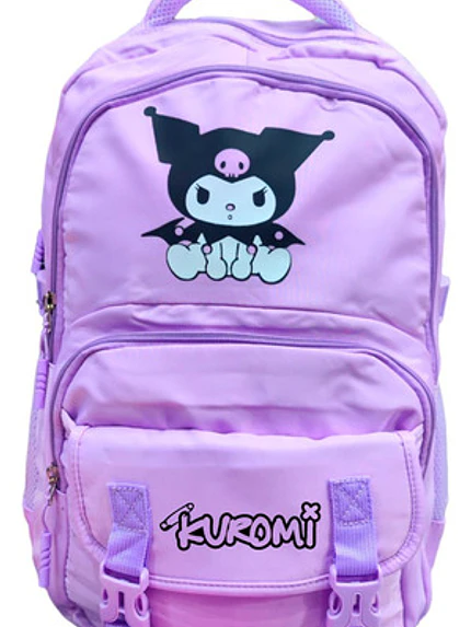 Mochila Kawaii Morada Kuro 22 Litros Seguridad Grafimax 1