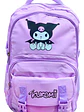Mochila Kawaii Morada Kuro 22 Litros Seguridad Grafimax - Miniatura 1