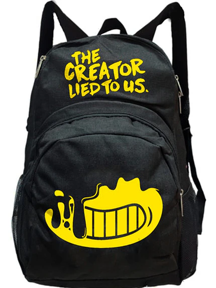 Mochila Creator Lies Bendy Video Juego Grafimax 1