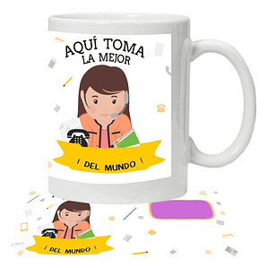 Tazón Profesión/Oficio Personalizado La Mejor Grafimax