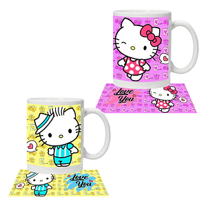 Pack Tazones Amor Hello Kitty Love You Grafimax
