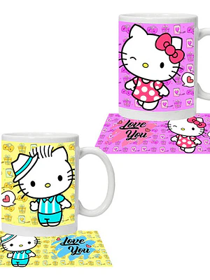Pack Tazones Amor Hello Kitty Love You Grafimax