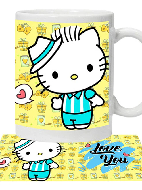 Pack Tazones Amor Hello Kitty Love You Grafimax 2