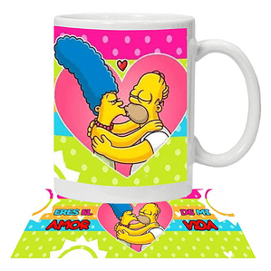 Tazón Amor Frases Marge Y Homero Simpson Grafimax