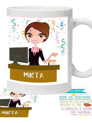Tazón Aquí­ Toma La Mejor Secretaria Personalizado Grafimax