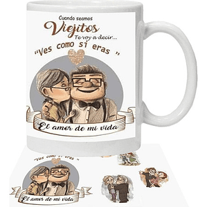 Tazón Amor Frases Eras El Amor De Mi Vida Up Grafimax