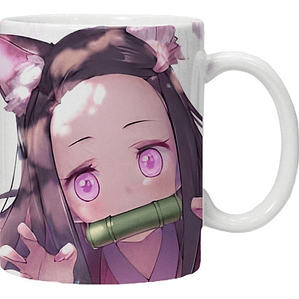 Tazón Nezuko Neko Kimetsu No Yaiba Anime Grafimax