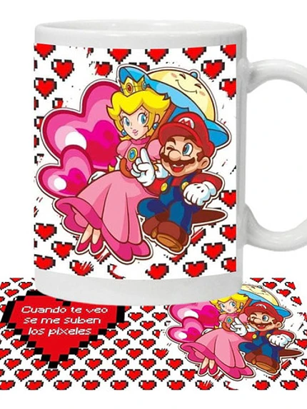 Tazón Amor Frases Cuando Te Veo Mario Grafimax 1