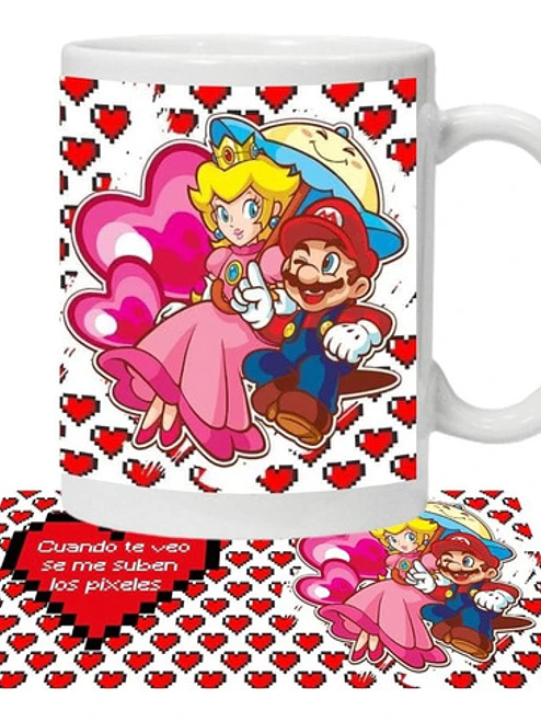 Tazón Amor Frases Cuando Te Veo Mario Grafimax 1