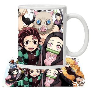 Tazón Tanjiro Y Amigos Demon Slayer Anime Grafimax