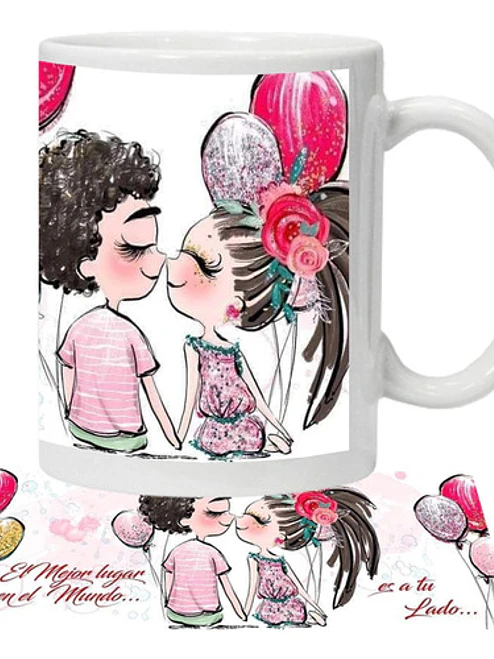 Tazón Enamorados Frases Grafimax 1