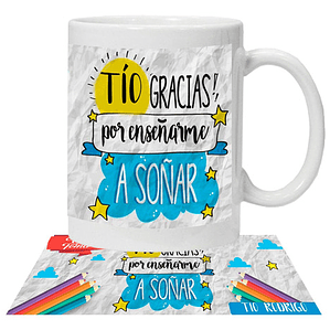 Tazón Profesores Tí­O Gracias Por Enseñarme A Soñar Grafimax