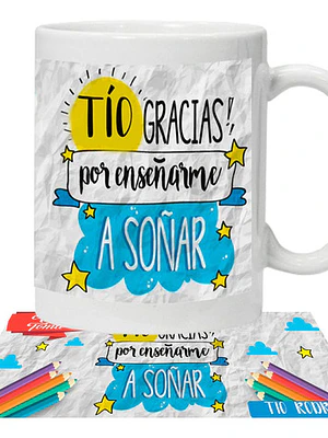Tazón Profesores Tí­O Gracias Por Enseñarme A Soñar Grafimax