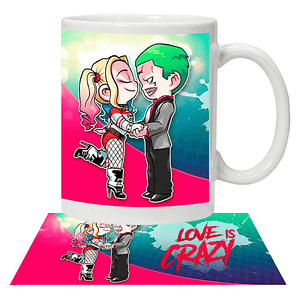 Tazón Amor Frases Enamorados Love Is Crazy Grafimax