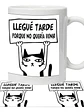 Tazón Gato Llegué Tarde Porque No Querí­A Venir Grafimax - Miniatura 1