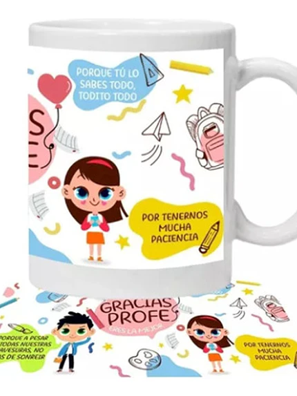 Tazón Profesores Gracias Profe Por Todo Grafimax 1