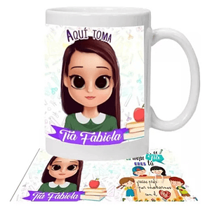 Tazón Profesores La Mejor Tí­A Eres Tíº Personalizado Grafimax