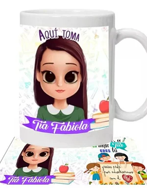 Tazón Profesores La Mejor Tí­A Eres Tíº Personalizado Grafimax